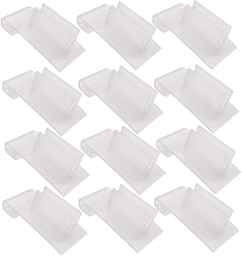 Miniatura 9 de Carpetas de archivo 20 unids carpetas titular de la etiqueta Abrazadera de diente Abrazadera transparente Carpeta de publicidad Clip de estante