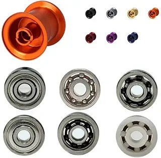 【アベイル】アブガルシア ABU6500Cウルトラキャスト対応 スプール用ベアリング 10-4-4mm&10-4-4mm 2個1セット(セラミックベアリング【LX】)