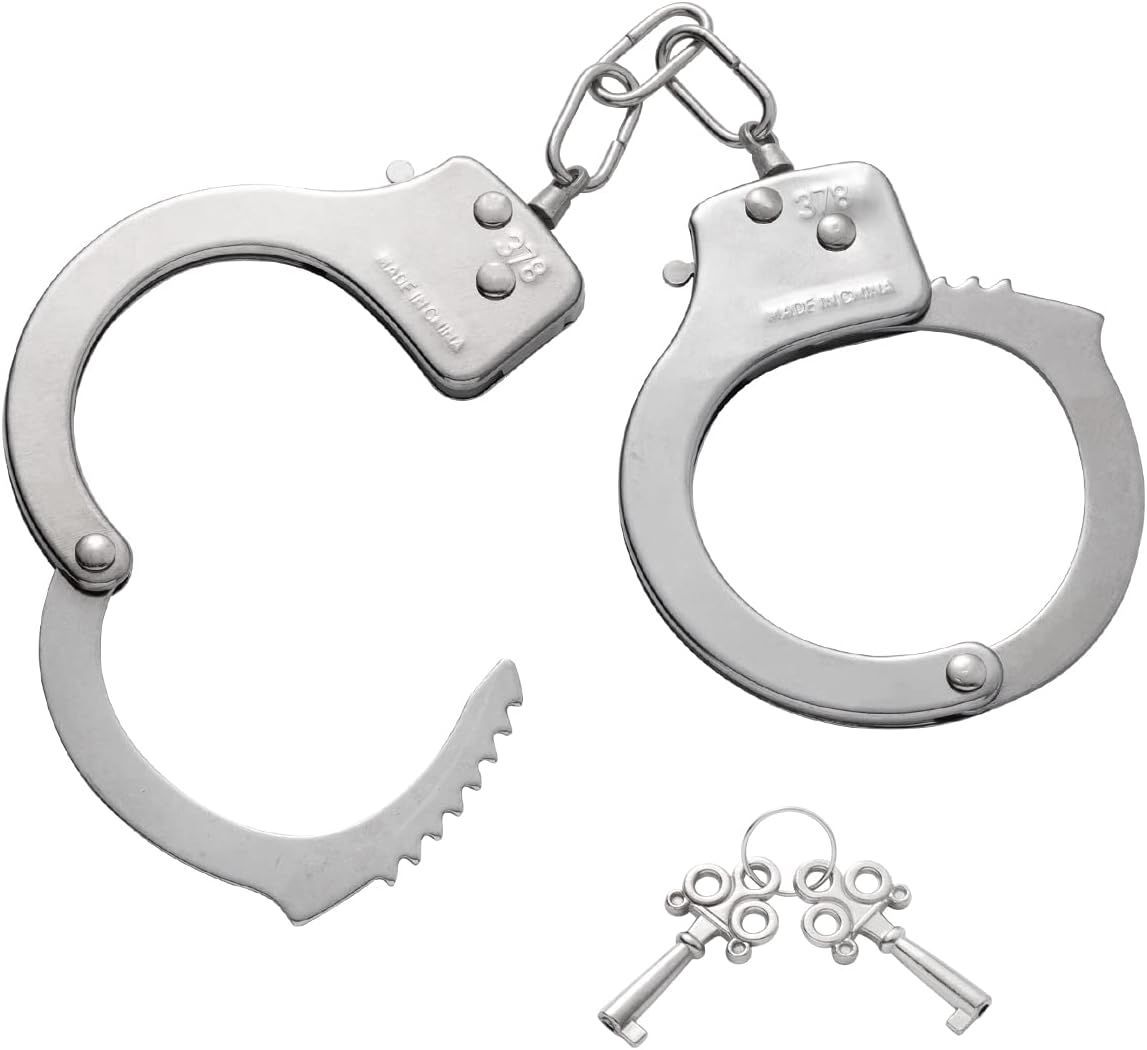 Spooktacular Creations Kids Police Pretend Play Toy Set, Police Costume Accessories with Swat Badge, Kids Handcuff and Keys for Detective Dress Up, Role Play, Stocking, Birthday Party Favor Supplies