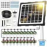 Solar Bewässerungssystem 2026 Automatische BewäSserung für 20 Topfpflanzen, Automatische Bewässerungssystem Garten mit 20M Tropfschlauch, Bewässerungssystem für Topfpflanzen, Garten, Balkon Pflanzen