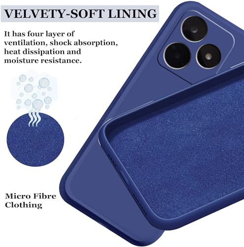 Image of A rtistque Back Cover Case for Realme Narzo N53 with Camera Protection | Shockproof TPU | Stylish Protective Design | Slim Fit | Ultra Matte | Realme Narzo N53 Back Cover - Blue