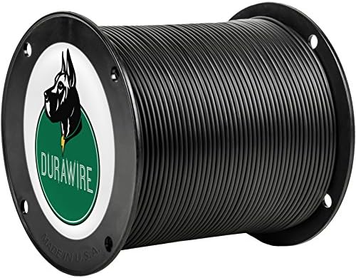DuraWire - Solid Copper Core 500 Foot Spool of 18 Gauge Wire with .045" Insulation - Heavy Duty Insulated Underground Boundary Wire for Electronic Pet Fence System