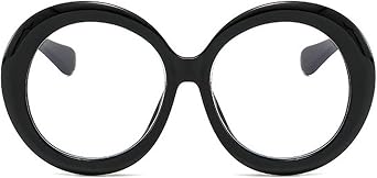 willochra Oversized Spring hinge Readers Blue Light Blocking Computer round Reading Glasses for Women Men