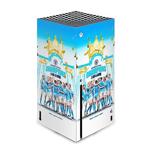 Skin Xbox Series X Manchester City décor affiche club pour salon de gaming