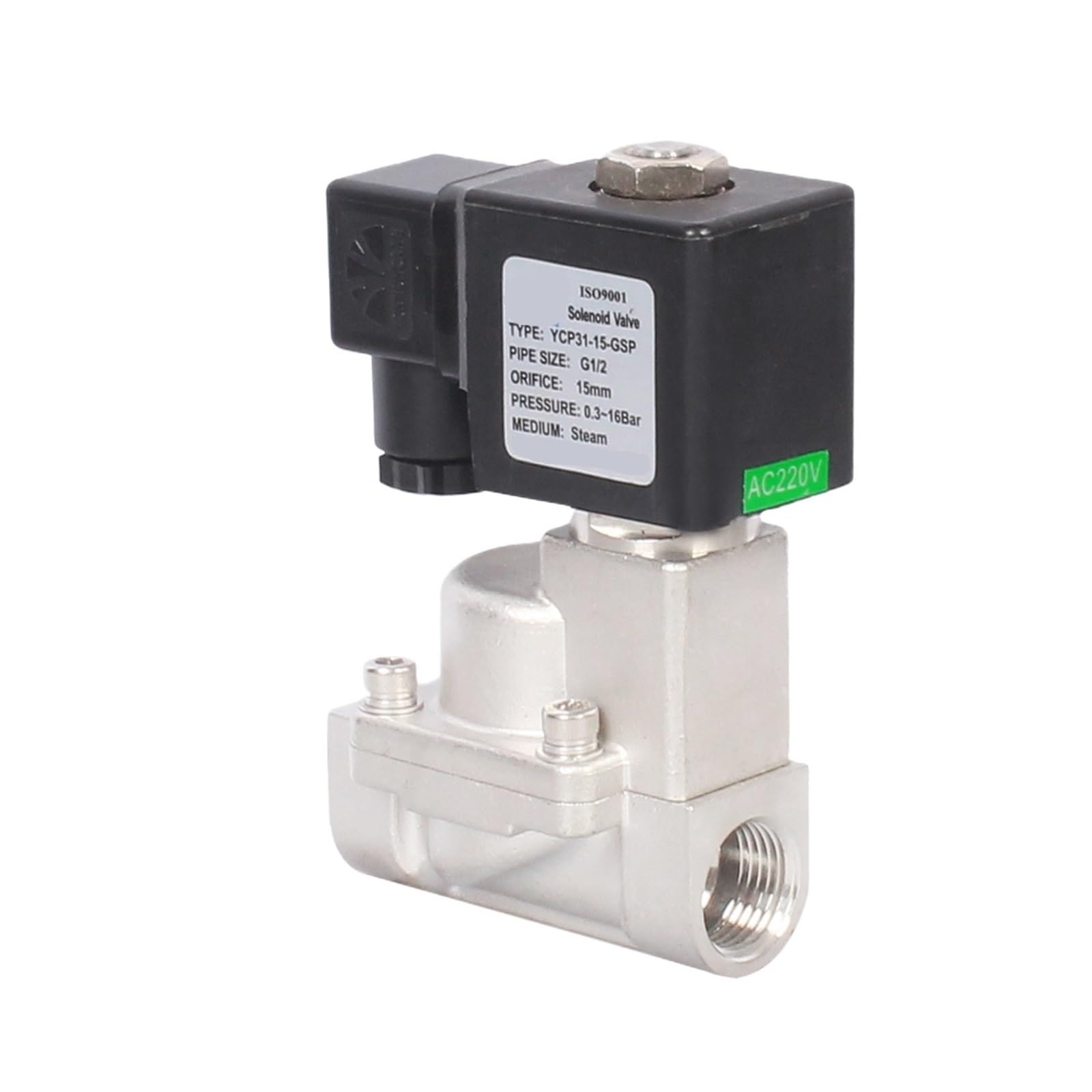 Électrovanne à piston pilote YCP31-25 évite les coups de bélier en AC220V laiton