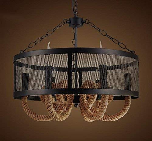 ZHENYUE Chandeliers ® Vintage Industrial Pendant Ceiling Light Steampunk Retro LOFT Creative Iron Cage Hemp Rope Candle Chandelier 6 Lights Bar Clothing Store Cafe Decoration Lighting Chandelier ZHENY steampunk buy now online ZHENYUE Chandeliers ® Vintage Industrial Pendant Ceiling Light Steampunk Retro LOFT Creative Iron Cage Hemp Rope Candle Chandelier 6 Lights Bar Clothing Store Cafe Decoration Lighting Chandelier ZHENY steampunk buy now online