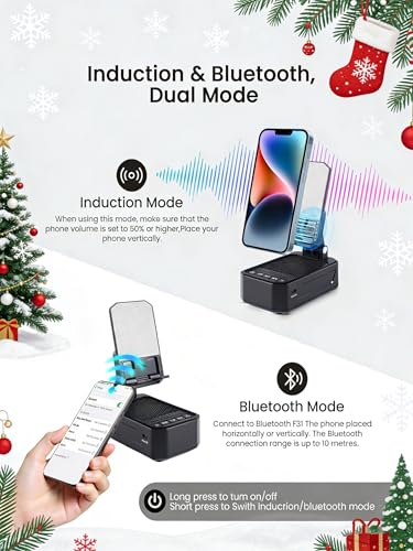 Enceinte Bluetooth et support téléphone bureau au son surround HD immersif