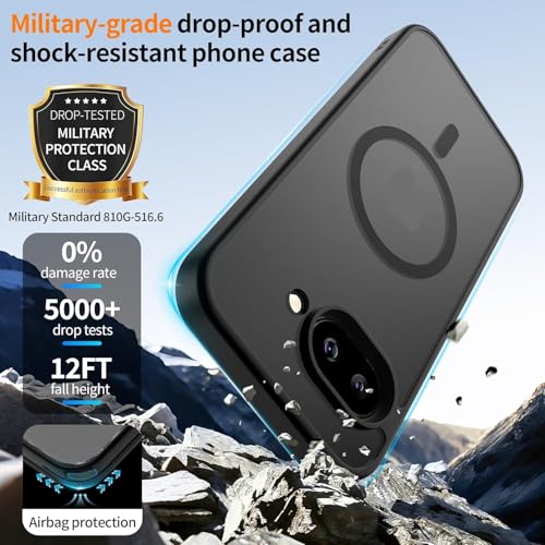 Image of Back Cover for Google Pixel 9A, Matte PC Back + TPU Bumper Shockproof Mobile Case Cover (Google Pixel 9A)