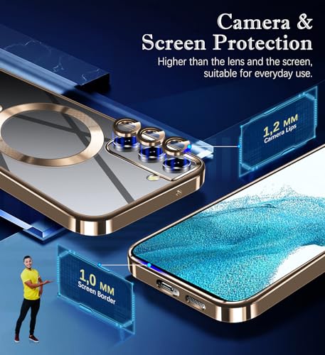 Funda para Samsung S22+ Plus con imán integrado y trasera delgada suave a prueba de golpes 5