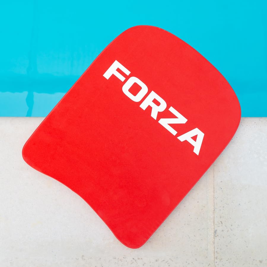 FORZA Swimming Kickboards – Durable EVA Foam Training Aids for All Ages & Skill Levels – Multiple Sizes & Packs (Size 3 (Red), Pack of 1)