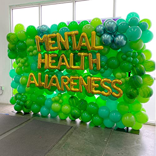 Image of Voircoloria 130pcs Green Balloons Different Sizes 18 inch 12 inch 10 inch 5 inch Party Latex Balloons for Birthday Dinosaur Baby Shower St. Patrick's Day Summer Jungle Forest Safari Party Decorations