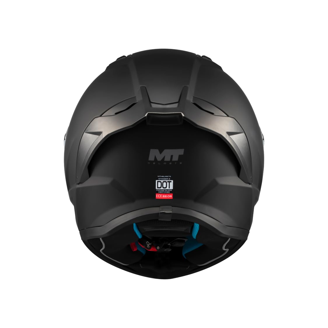 MT Helmets Stinger 2 – Casco Moto Integral Deportivo con Pantalla Antivaho Compatible con Pinlock, Visor Solar Full Vision, Interior Lavable y Calota HIRP | Homologado ECE 22.06 & DOT