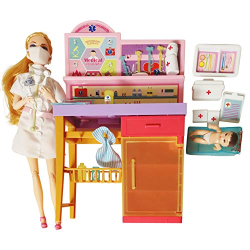 image for Yellow River Toy Doctor Kit for Kids Doctor Playset, Baby Doctor Plays