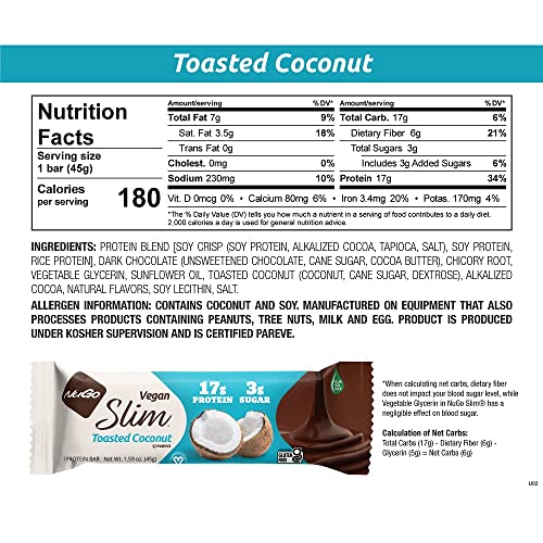 Nugo Slim 12Ct Variety 16-17G Protein, 3G Sugar, High Fiber, Low Net Carbs, Gluten Free #TOP2