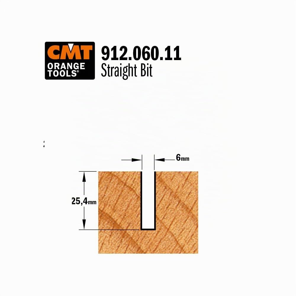 CMT Orange Tools 912.060.11 Fraise droite HWM S 8 d 6 x 25