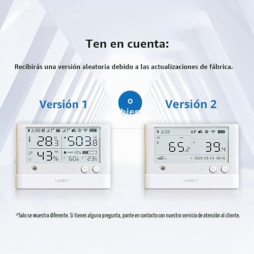 Miniatura 2 de Ubibot Ws1 Pro Wifi Temperatura Humedad Monitor, Sin Cuota De Suscripción, 7 24 Monitor Y Alertas, 4.4 Pantalla Lcd, Trabajo Con Alexa, Ifttt