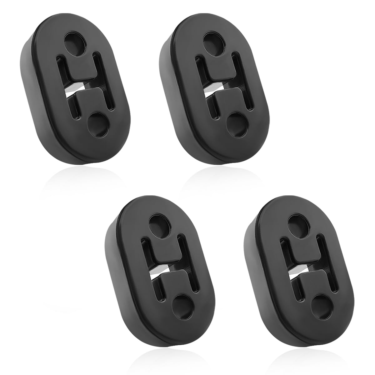 Ohleats 4 PCS Car Rubber Exhaust Hanger, Heavy Duty Auto Exhaust Muffler Insulator Bushing, High Density Bracket Hanger with 2 Holes 0.47 Inch (12mm), Universal Car Accessories-image-20