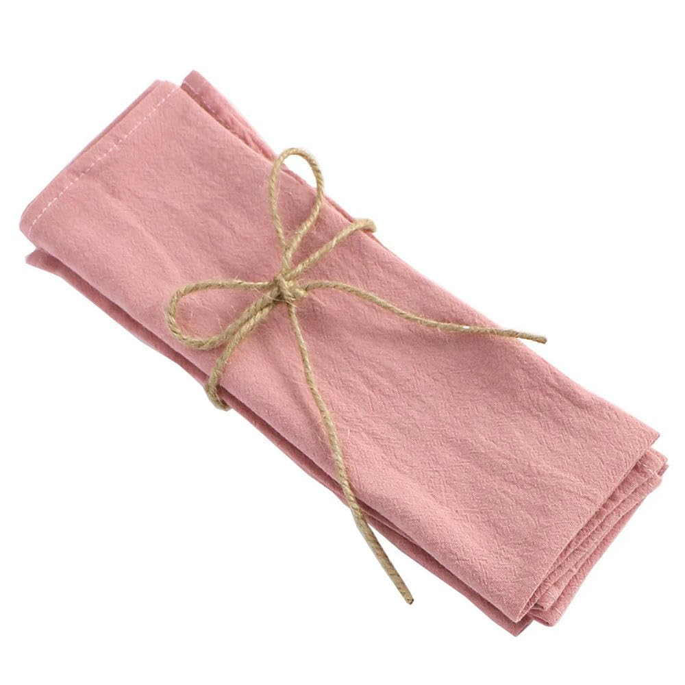 Confezione da 12 tovaglioli di tovaglia Fatti a Mano in Tessuto di Cotone 30x45 cm Strofinacci da Cucina per Cena Matrimonio Festa di Natale Decorazione