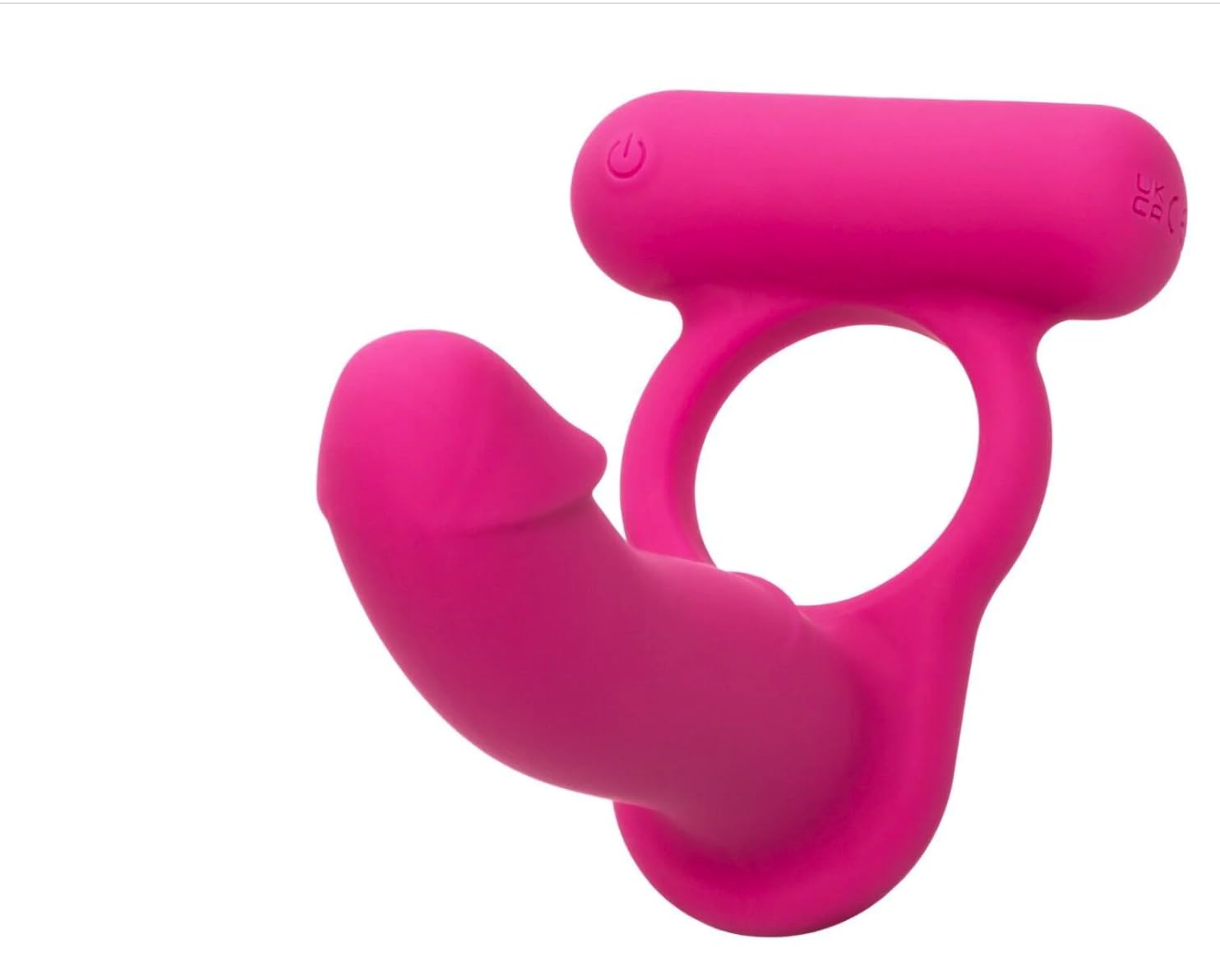 Rechargeable Double Stimulation Vibrating Penis Ring and Backdoor Plug WD12058