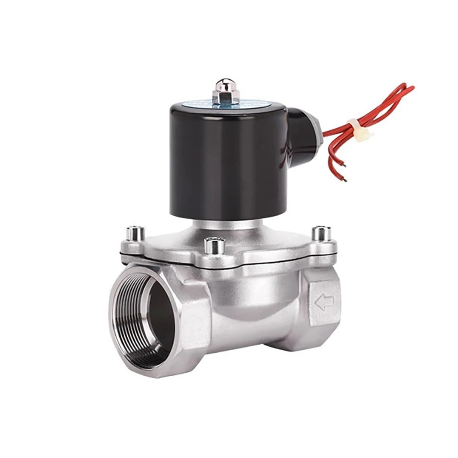 1-1/4 "Normalnie zamknięty elektromagnes ze stali nierdzewnej DN32 Przełącznik sterowania rurociągiem Woda do wody, oleju, powietrza 220 V 24 12(BSP-220VAC)