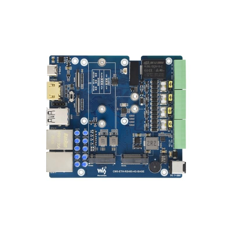 Carte double Ethernet Gigabit 2.5G RPi CM5 avec communication RS485 4K