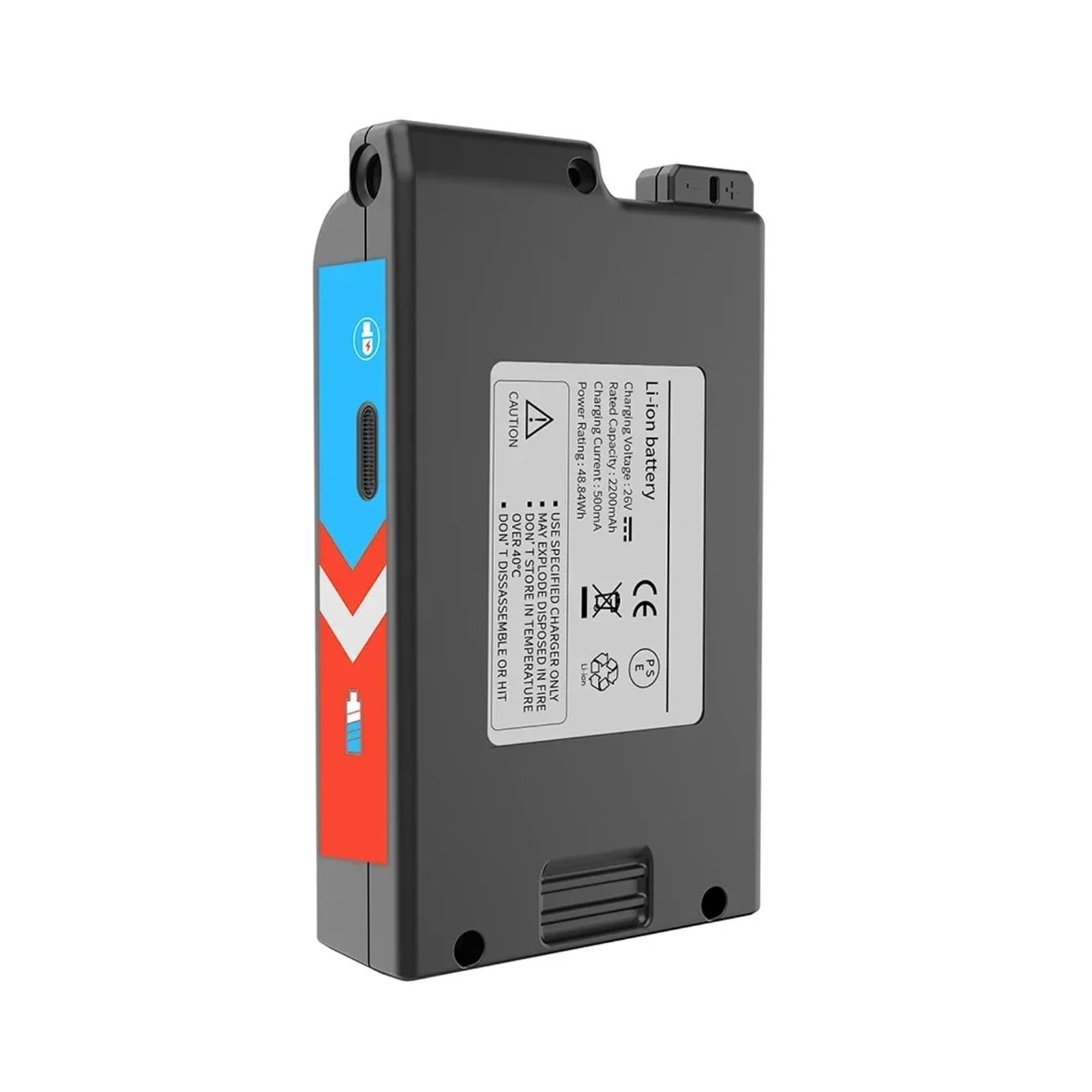 Yhytgbhk One Color 26V 2200Mah Rechargeable Li-Ion Battery Vacuum Cleaner Accessories Compatible For Whirlpool 480Y 496Y Tomefon X60 Proscenic P8 Kenvor Vc101