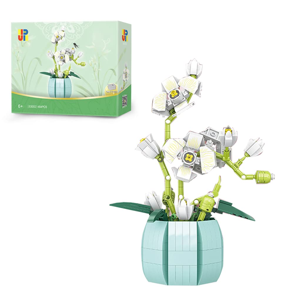 HIDEDE Blumenstrauß Bauset, 464 Teile Künstliches Flower Bouquet für Kinder Erwachsene mit leuchtenden Komponenten…
