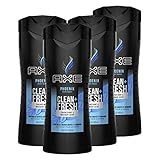 AXE Men's Body Wash For Fresh, Clean Skin Phoenix Shower Gel With Crushed Mint and Rosemary Scent 16 oz (Pack of 4)