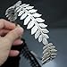 RechicGu Silver Roman Leaf Branch Dainty Bridal Hair Crown Headband Dress Boho Alice Band