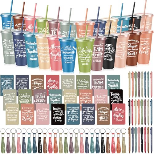 Hollowfly 24 Sets/96 Pcs Appreciation Gifts Set for Employee,Morandi