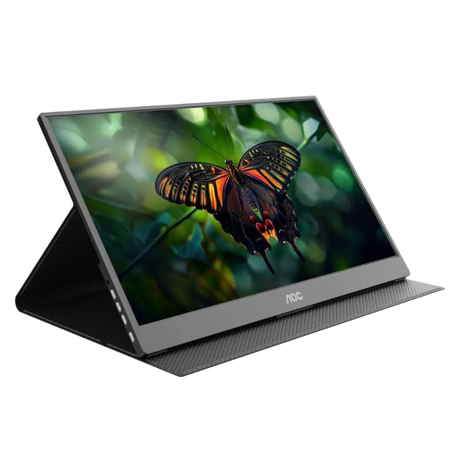 Image of AOC 16T15 16 inch Class Full HD LCD Monitor - 16:9-15.6 inch Viewable - in-Plane Switching (IPS) Technology - 1920 x 1080-5 ms - Speakers (Renewed)