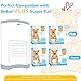 5 Pack Diaper Pail Refill Bags Compatible with Dekor Classic Diaper Pail, 40% Extra Length Refills Holds up to 3200 Diapers, Thickened Multi-layer Odor Control (Baby Scent)