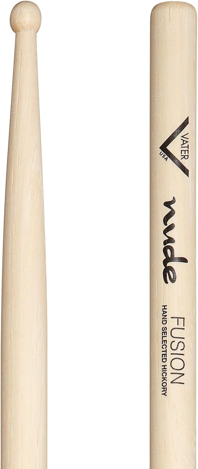 Vater Nude 5A Hickory Wood Tip Drumsticks Pair