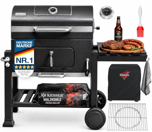 KESSER® Holzkohlegrill XL Grillwagen...