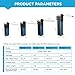 Weipro Internal Fish Tank Filter, 3W Adjustable Water Flow Submersible Aquarium Filter Pump for 5~10 Gallon Freshwater Saltwater, 2 Mode Aeration & Rainfall, TE-100(50GPH)