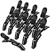 Hair Styling Clips Sectioning Alligator hair clips Duckbill Clips, Non-Slip Hairdresser dedicated Partition Hairgrips For Thick Hair Large Hairpin Black