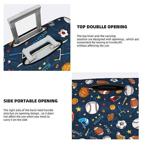 Sports Baseball Game Printed luggage cover, luggage protection cover, wear-resistant luggage cover4
