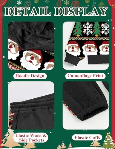 Image of Boys Clothes Fall Winter Outfits Camouflage Long Sleeve Hoodie and Pants 2PC Kids Clothes Boys for 5-14 Years