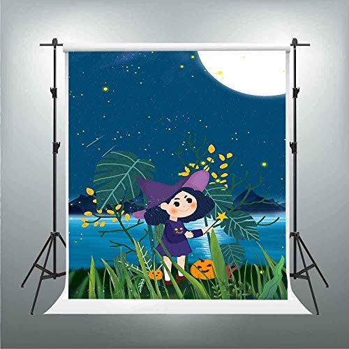 Zhyxia Zhy Dreamy Forest Background 5x7ft Cartoon Blue Glitter Star Sky Full Moon Cute Girl Photography Backdrop Baby Child Birthday Party Dessert Table Decoration Vinyl Photo From Amazon Shefinds
