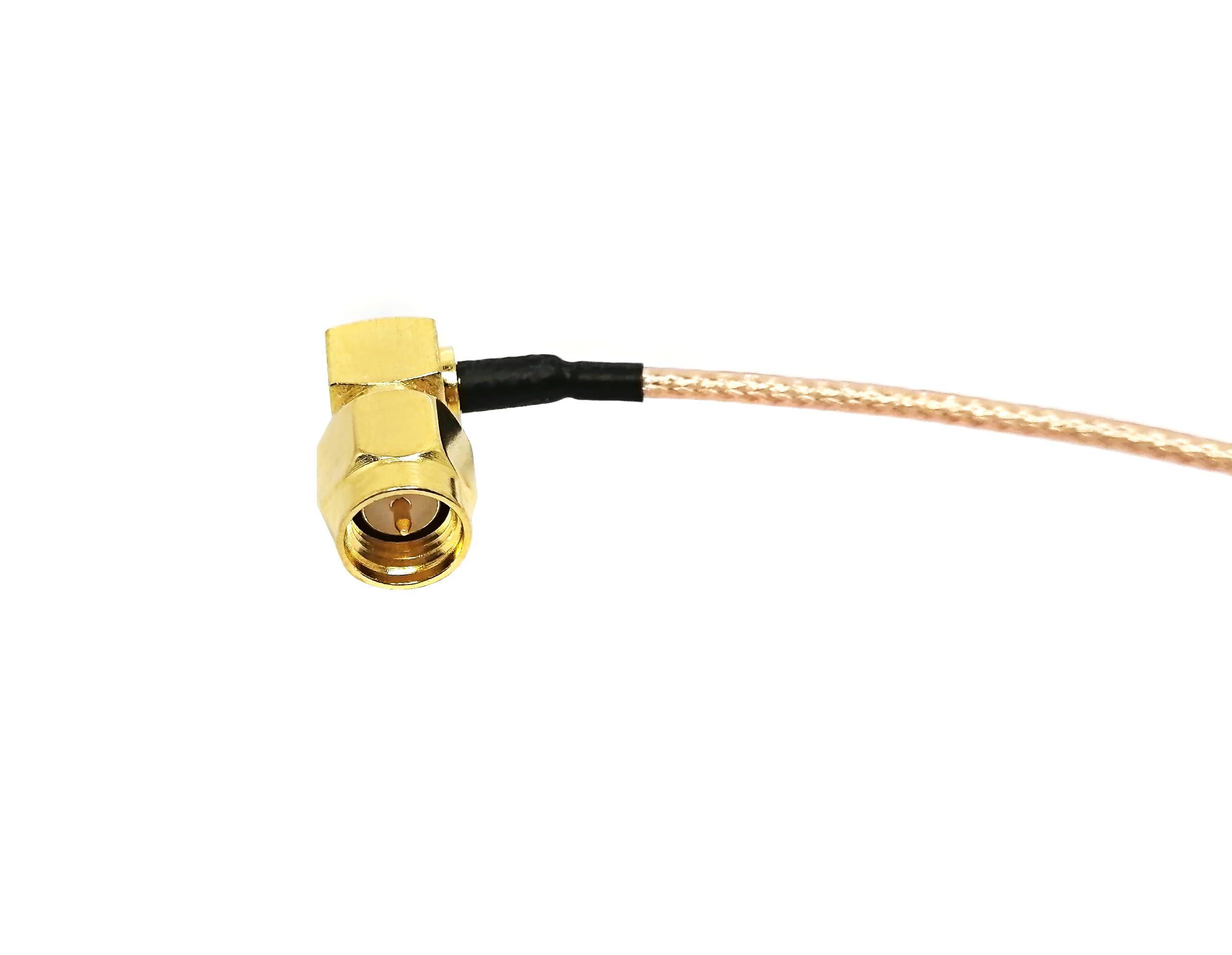 mamparo Hembra de 6 Pulgadas RG316 QMA al Conjunto de Cable coaxial de ángulo Masculino for Dispositivos inalámbricos