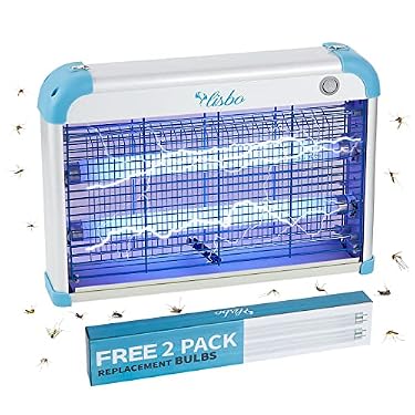 AMAZON - Electric Bug Zapper, 3000 Volt Powerful Flying Insect Mosquito Flies Killer 20W Blue UV Light Attract, Plug-in Pest Control Machine for Moth,Fruit Fly,Fungus Gnat,Garage Bug Catcher/Eliminator/Shocker