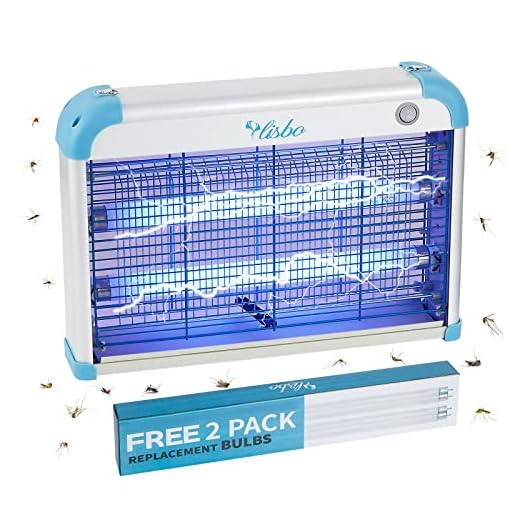 Electric Bug Zapper, 3000 Volt Powerful Flying Insect Mosquito Flies Killer 20W Blue UV Light Attract, Plug-in Pest Control Machine for Moth,Fruit Fly,Fungus Gnat,Garage Catcher/Eliminator/Shocker