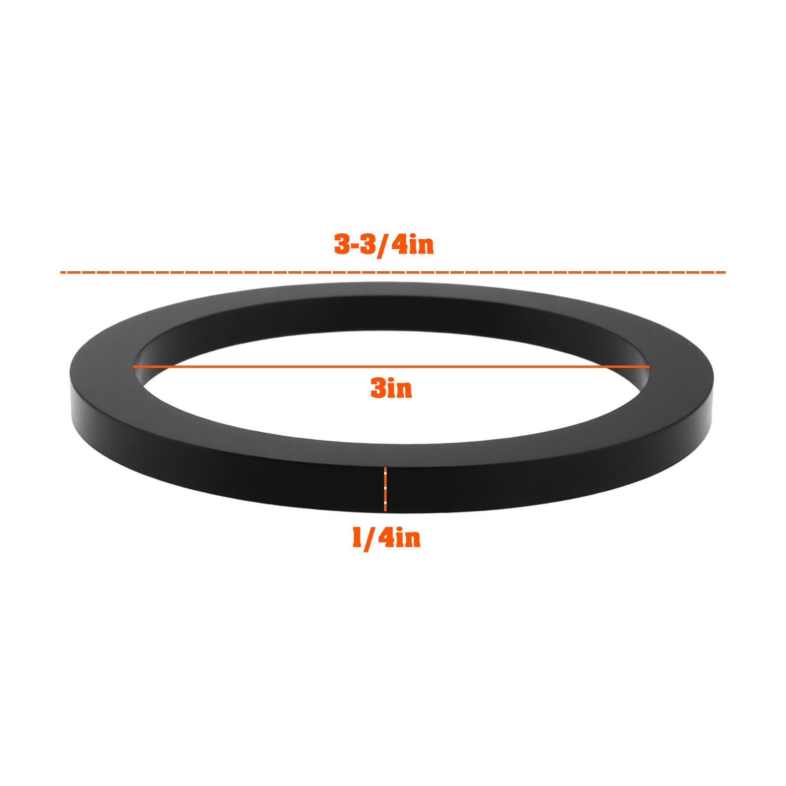 LT Easiyl 10Pcs Camlock Fitting Rubber Gasket OD 3-3/4" ID 3" for 3 Inch Camlock Female Fittings - Image 4
