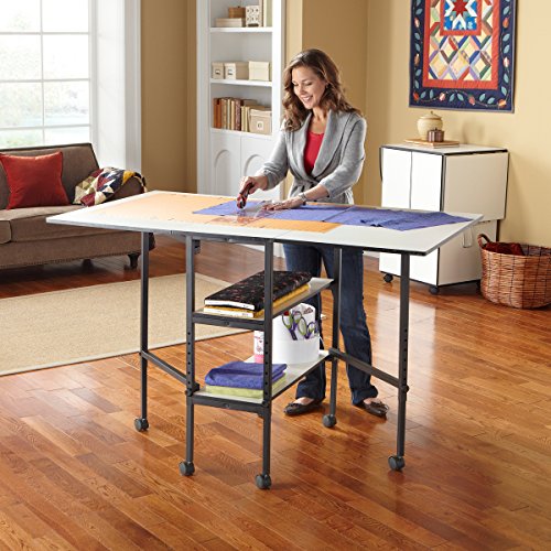 Sullivans 38431 Home Hobby Adjustable Height Foldable Table, 59 x 35.8 - Thumbnail 6