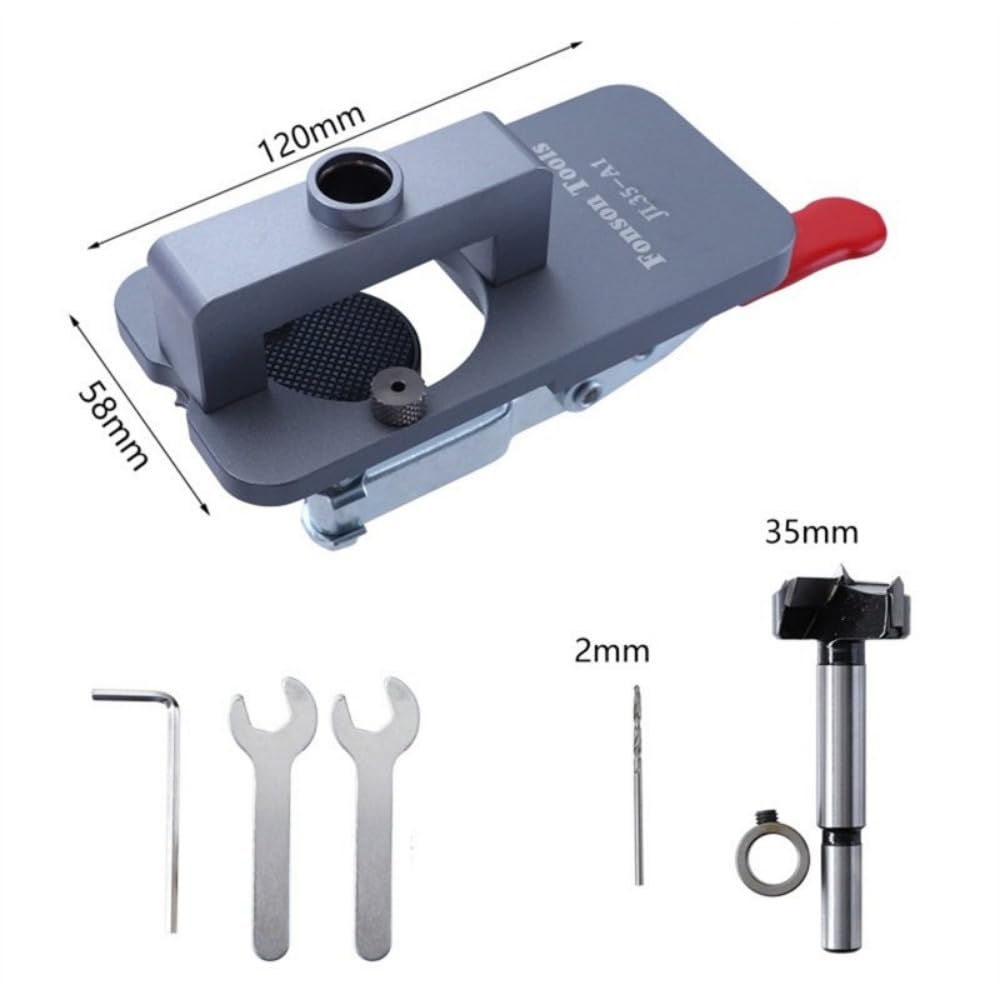 35mm ukryty zawias szablon ze stopu aluminium wiertarka wiertarka wiertło do obróbki drewna do szafek drzwi zawiasy montażowe