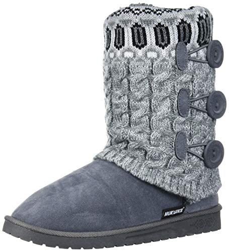 Muk Luks Women's Cheryl Boots, Light Grey, Size 6 #TOP11