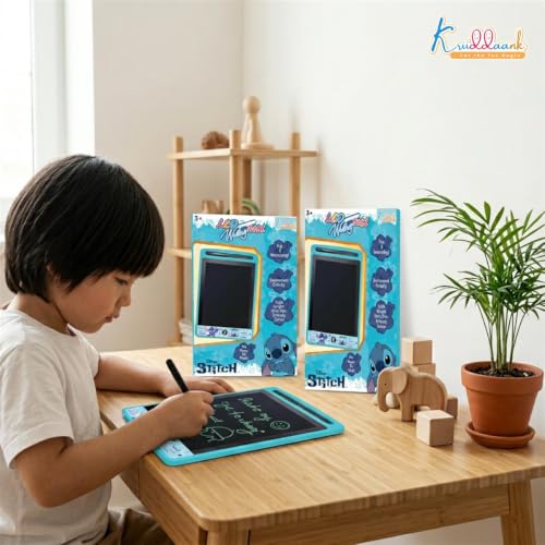 Image of Stitch Theme LCD Writing Tablet for Kids, 8.5 Inch Electronic Drawing Pad & Magic Slate, Portable Rewritable Doodle Board,Educational Birthday Return Gift for Boys & Girls 3-9 Years, Blue