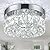 7.9 Inch Modern Mini Crystal Chandelier LED Flush Mount Ceiling Light - 16W 6000K Cool White, Round Crystal Lamp for Hallway, Kitchen, Bathroom, Bedroom, Laundry (Room) and Dining Room Lighting