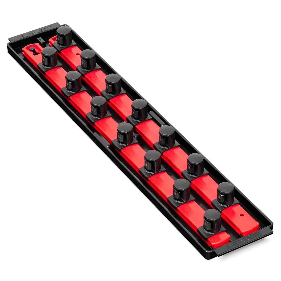 Ernst 8458 Socket Boss 2 Rail Universal Twist Lock Socket Tray with 3/4-Inch Drive, Red by Ernst Manufacturing
