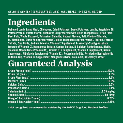 Image of Nutro Limited Ingredient Diet Small Bites Dry Dog Food, Lamb, 22 lb